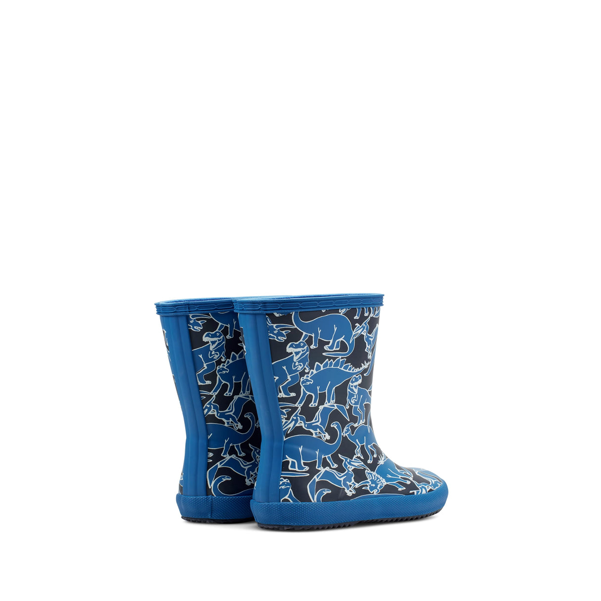 Kids First Classic Rain Boots- Dark Blue Dinos by Hunter Boots