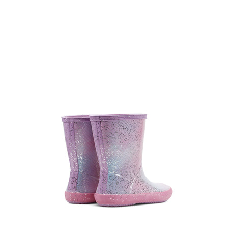 Kids First Glitter Rain Boots- Purple Pink Mermaid by Hunter Boots