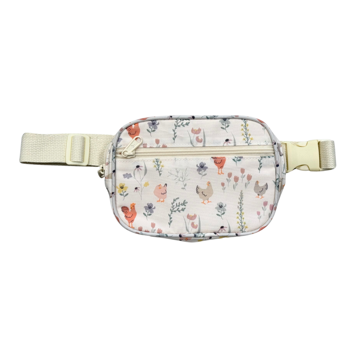 Mini Belt Bag- Floral Chickens by Babysprouts