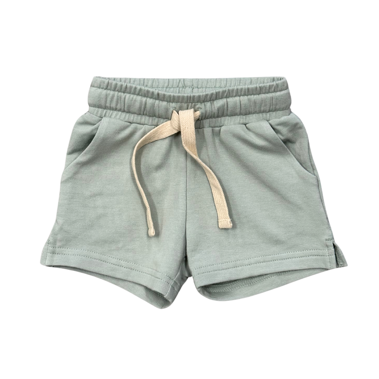 Girl's Shorts- Aqua Grey by Babysprouts