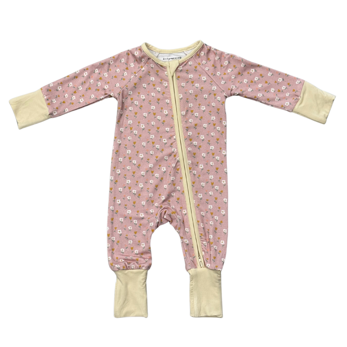 Long Sleeve Zip Romper- Mini Daisy by Babysprouts