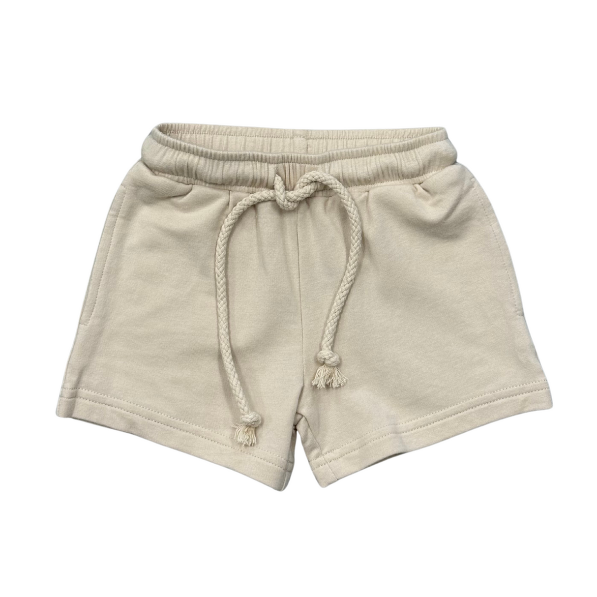 Boy's Everyday Shorts- Beige by Babysprouts