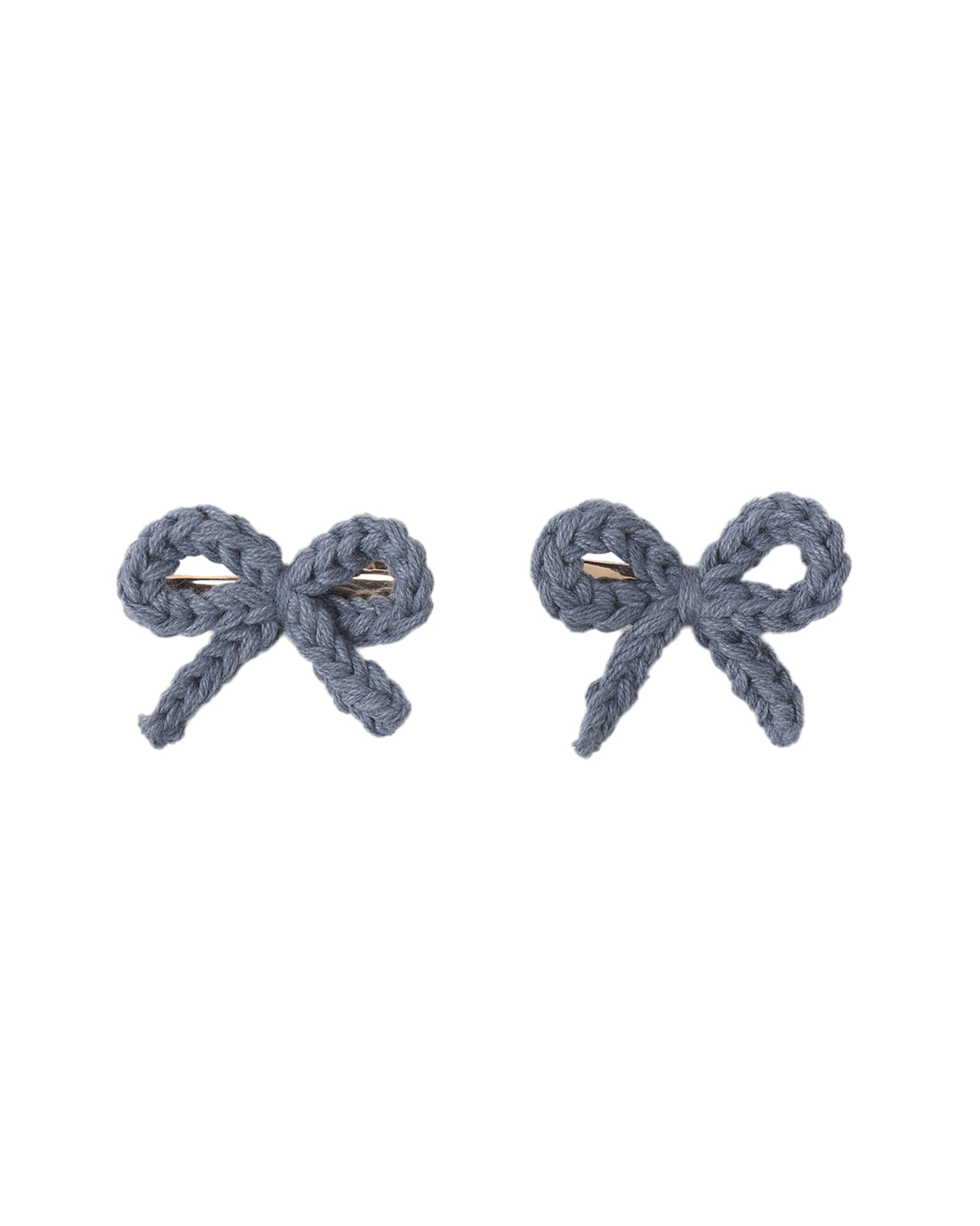 Crochet Bow Clip- Marine by Rylee + Cru