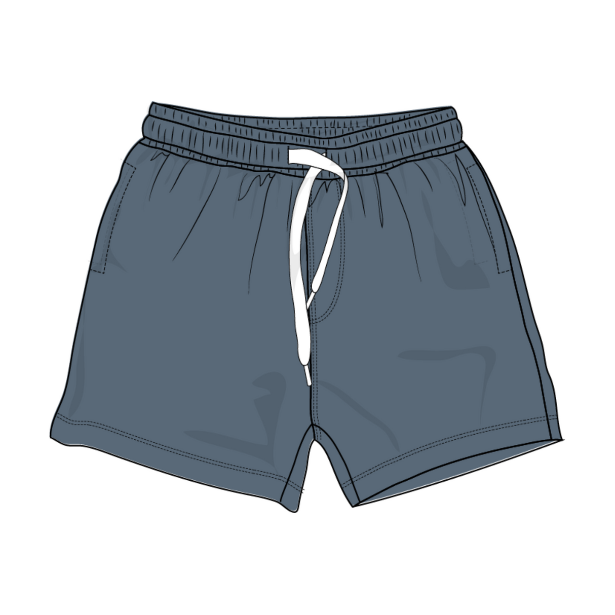 Boy's Everyday Shorts- Storm Cloud by Babysprouts