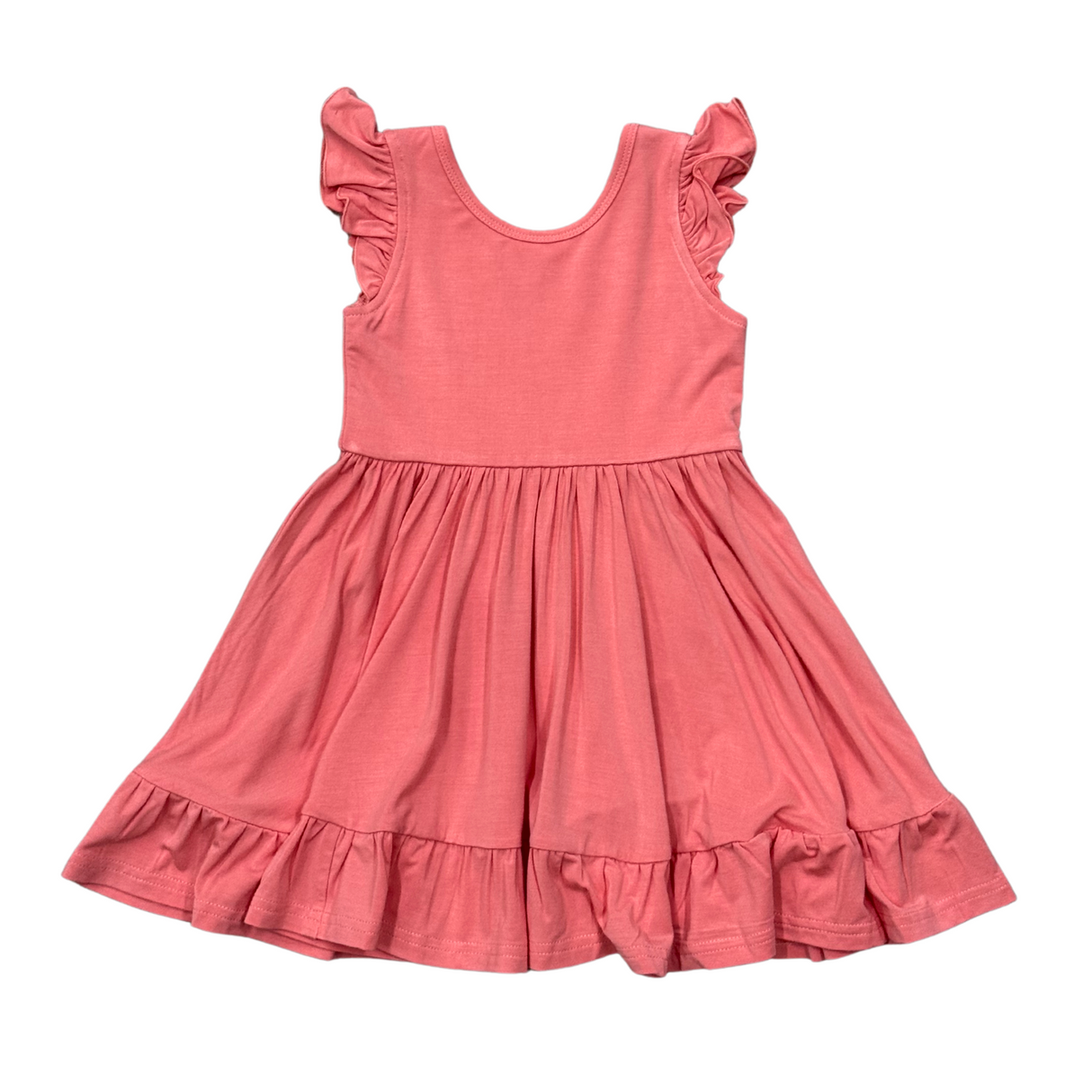 Girl's Sleeveless Twirl Dress- Strawberry Ice by Babysprouts