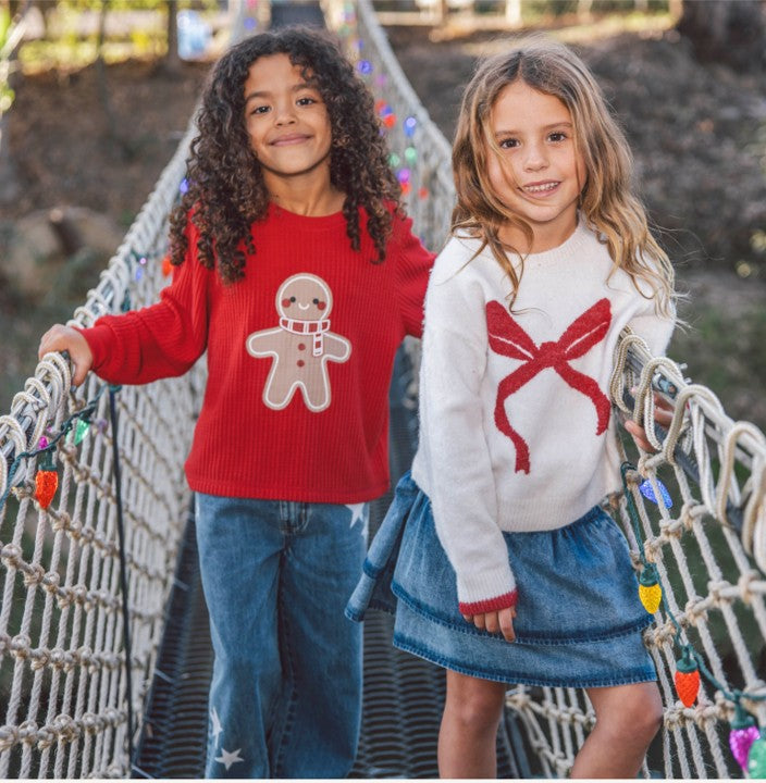 Camille Bow Sweater- Ivory by Feather 4 Arrow