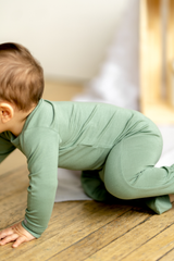 Modal Zipper Footie - Lily Pad by Coccoli