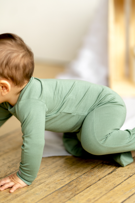 Modal Zipper Footie - Lily Pad by Coccoli