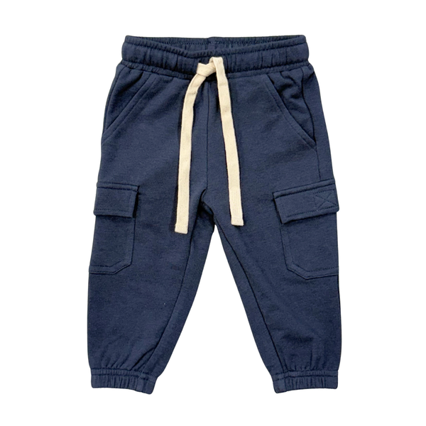 Boys Cargo Pants- Nightfall Blue by Babysprouts