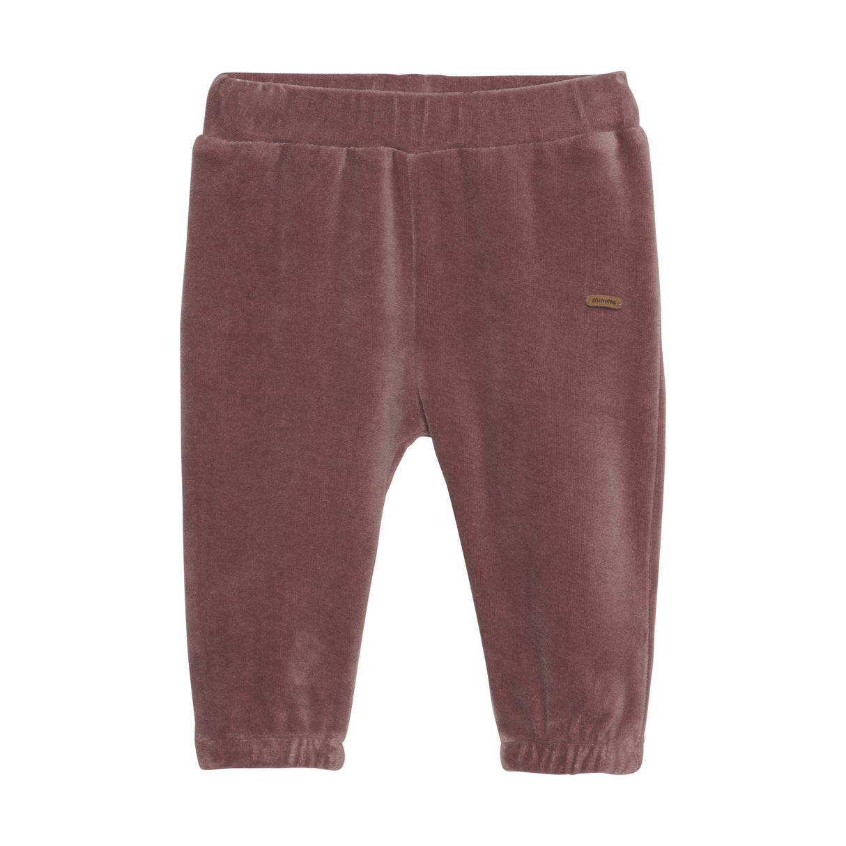 Velour Pants in Rose Taupe by Minymo