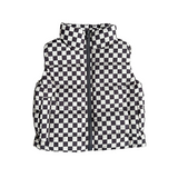 Puffer Vest - Checkered in Gray by Babysprouts