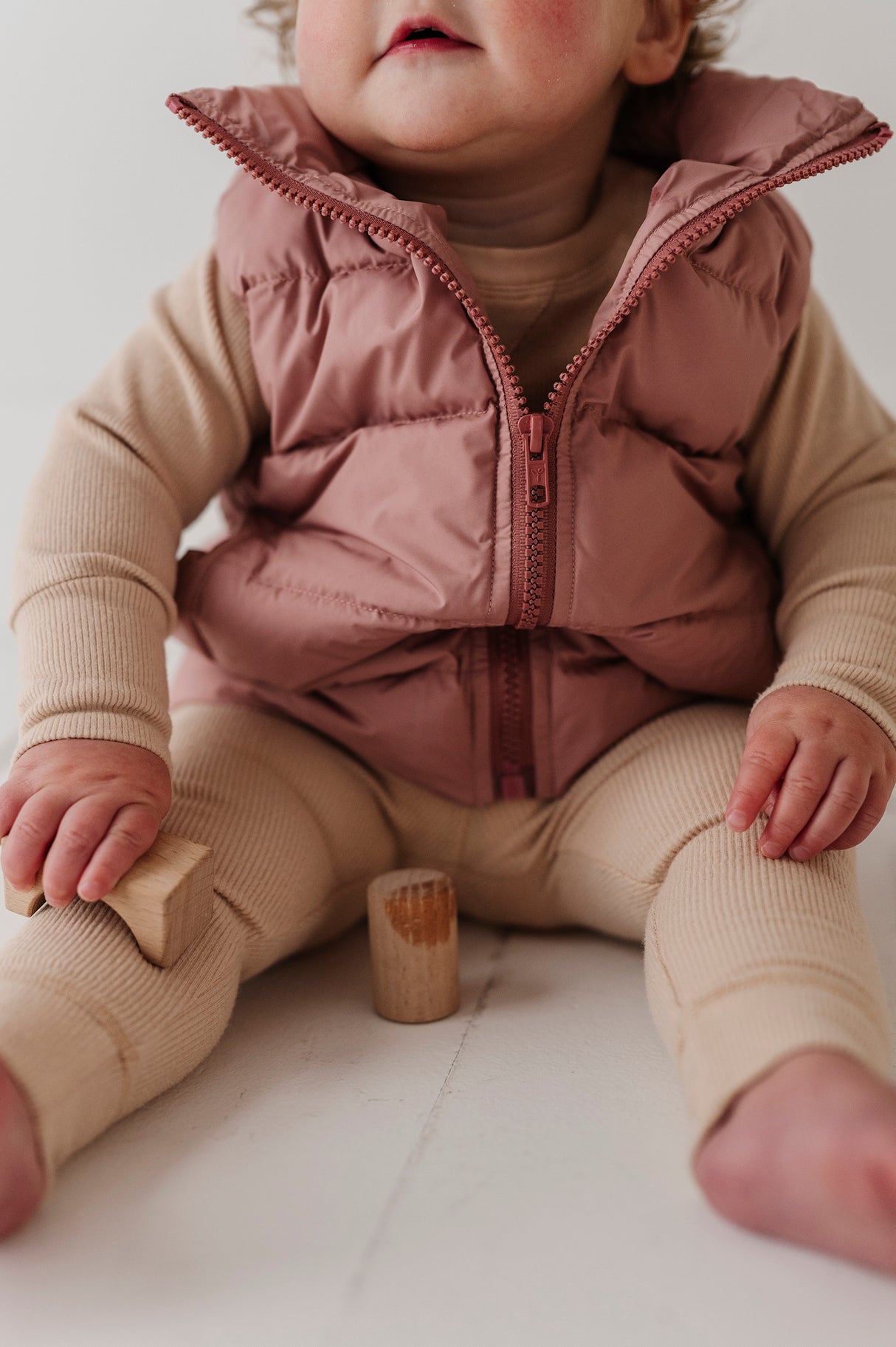 Puffer Vest - Charm Pink by Babysprouts