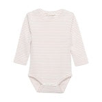 Long Sleeve Bodysuit in Misty Rose Stripe by Fixoni