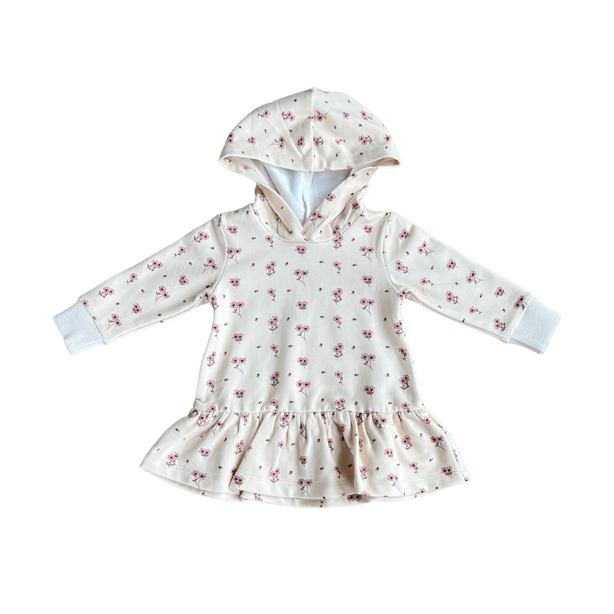Fleece Peplum Top - Mini Floral by babysprouts