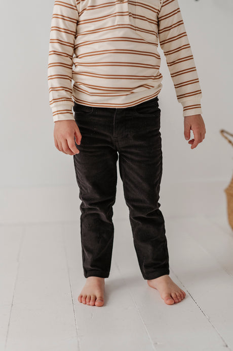 Corduroy Pants - Black by Babysprouts