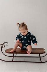 Knit Sweater Romper - Snowflake by Babysprouts