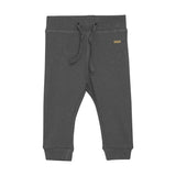 Ribbed Tie Pants - Gargoyle by Minymo