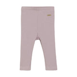 Ribbed Leggings - Dawn Pink by Minymo