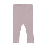 Ribbed Leggings - Dawn Pink by Minymo
