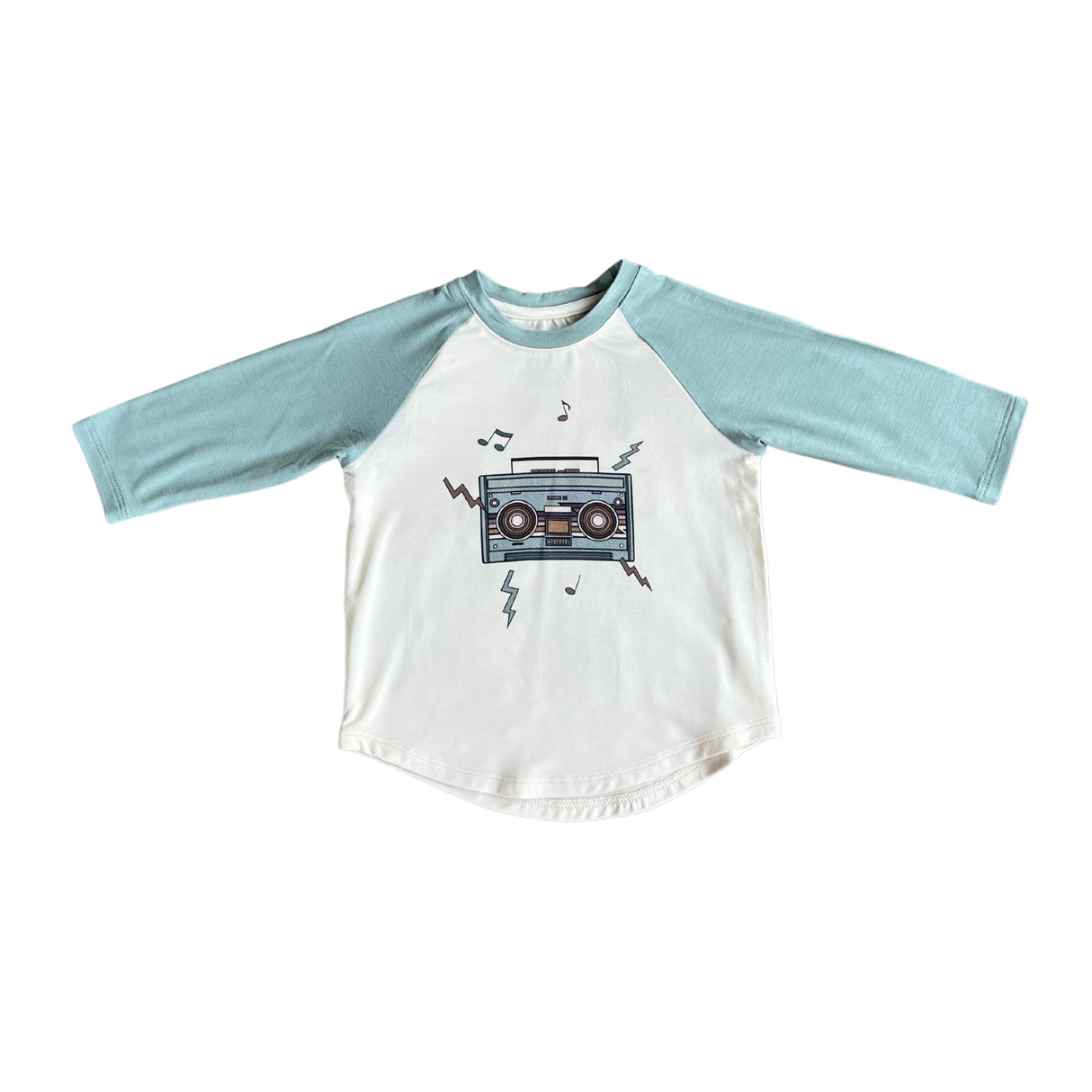 Long Sleeve Baseball Tee - Boombox by babysprouts