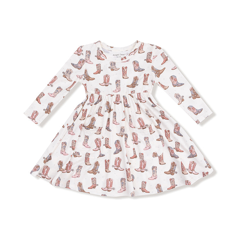 Future Cowgirl- Twirly L/s Dress by Angel Dear