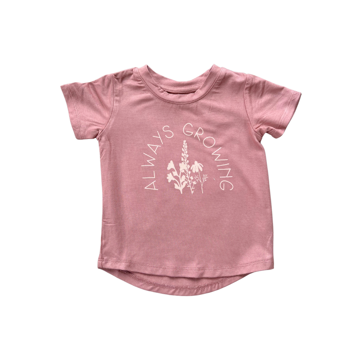 Girl's Short Sleeve Tee - Always Growing by babysprouts