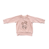 Raglan Sweatshirt - Hand-Drawn Daisy by babysprouts