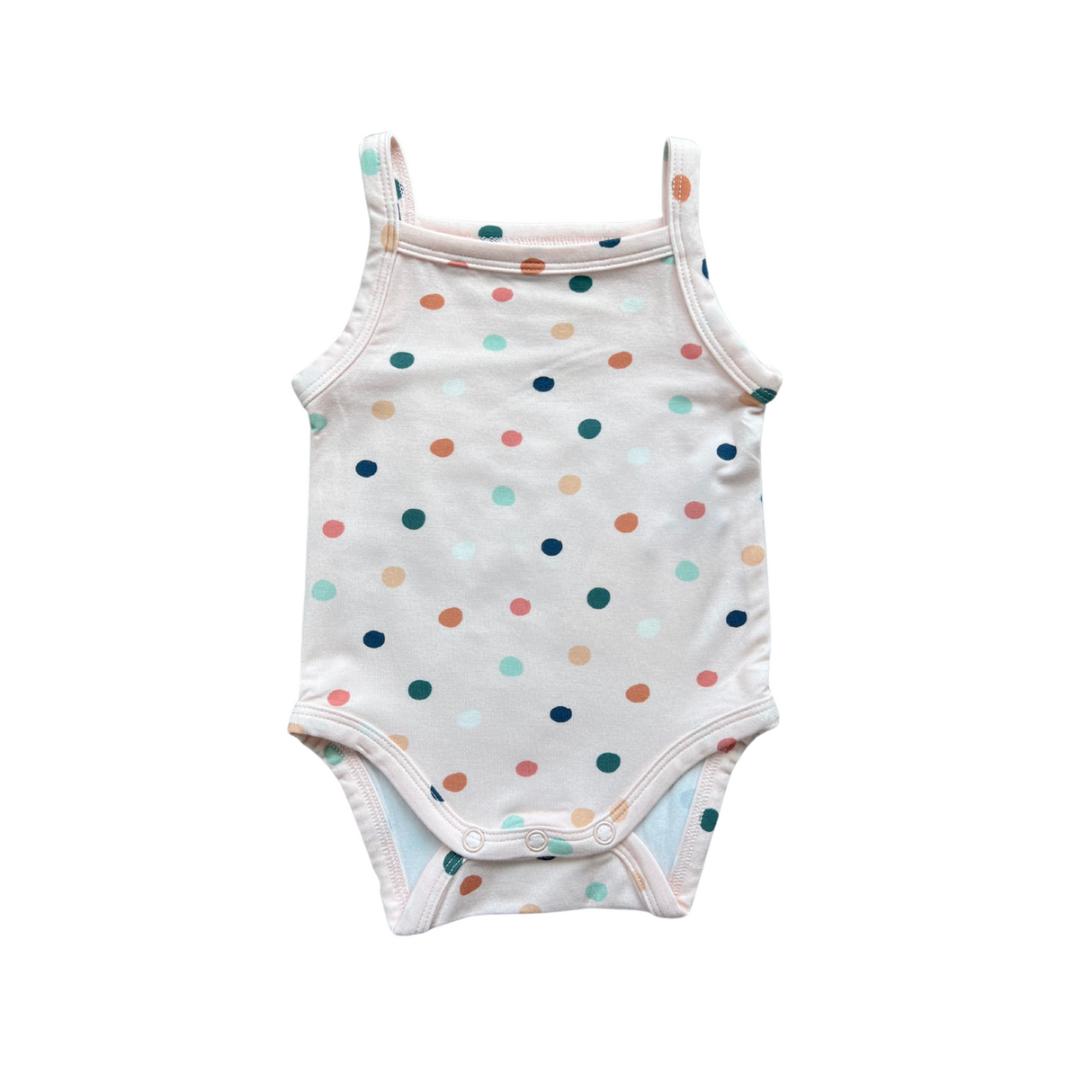 Tank Bodysuit- Summer Polka Dots by Babysprouts