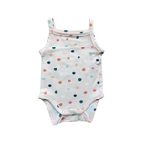 Tank Bodysuit- Summer Polka Dots by Babysprouts