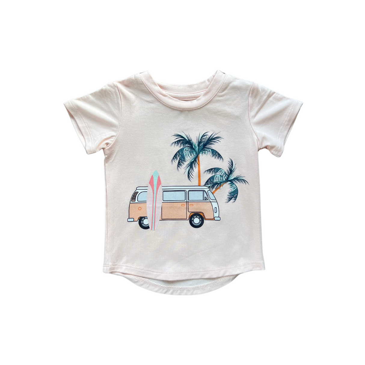 Girl's Short Sleeve Tee- Beach Van by Babysprouts