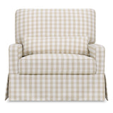 Namesake Crawford Pillowback Chair and a Half Comfort Swivel Glider