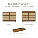 Namesake Marin with Cane 6-Drawer Dresser