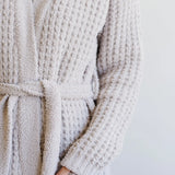 Waffle Knit Robe- Oatmeal by Saranoni