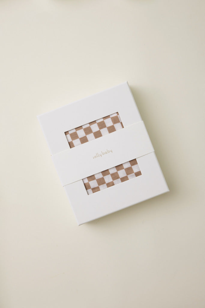 Almondine Chequer Wrap by Solly Baby