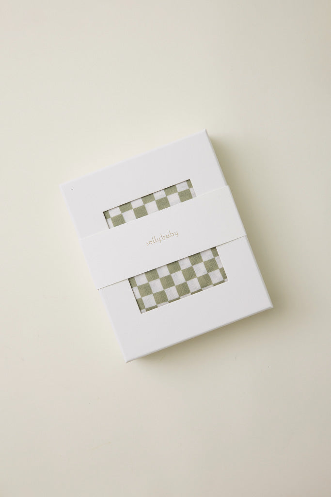 Sage Chequer Wrap by Solly Baby