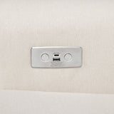 Namesake Harbour Electronic Recliner and Swivel Glider in Eco-Performance Fabric with USB port | Water Repellent & Stain Resistant