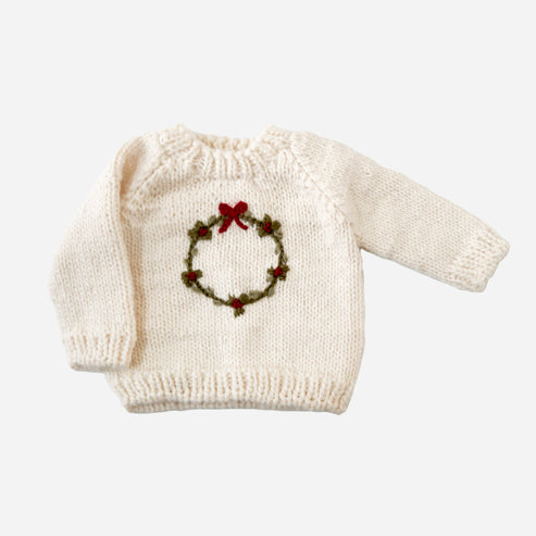 Wreath Sweater by The Blueberry Hill