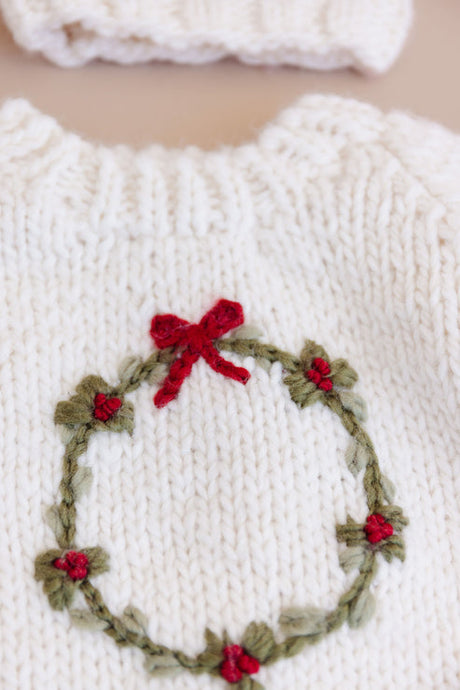 Wreath Sweater by The Blueberry Hill