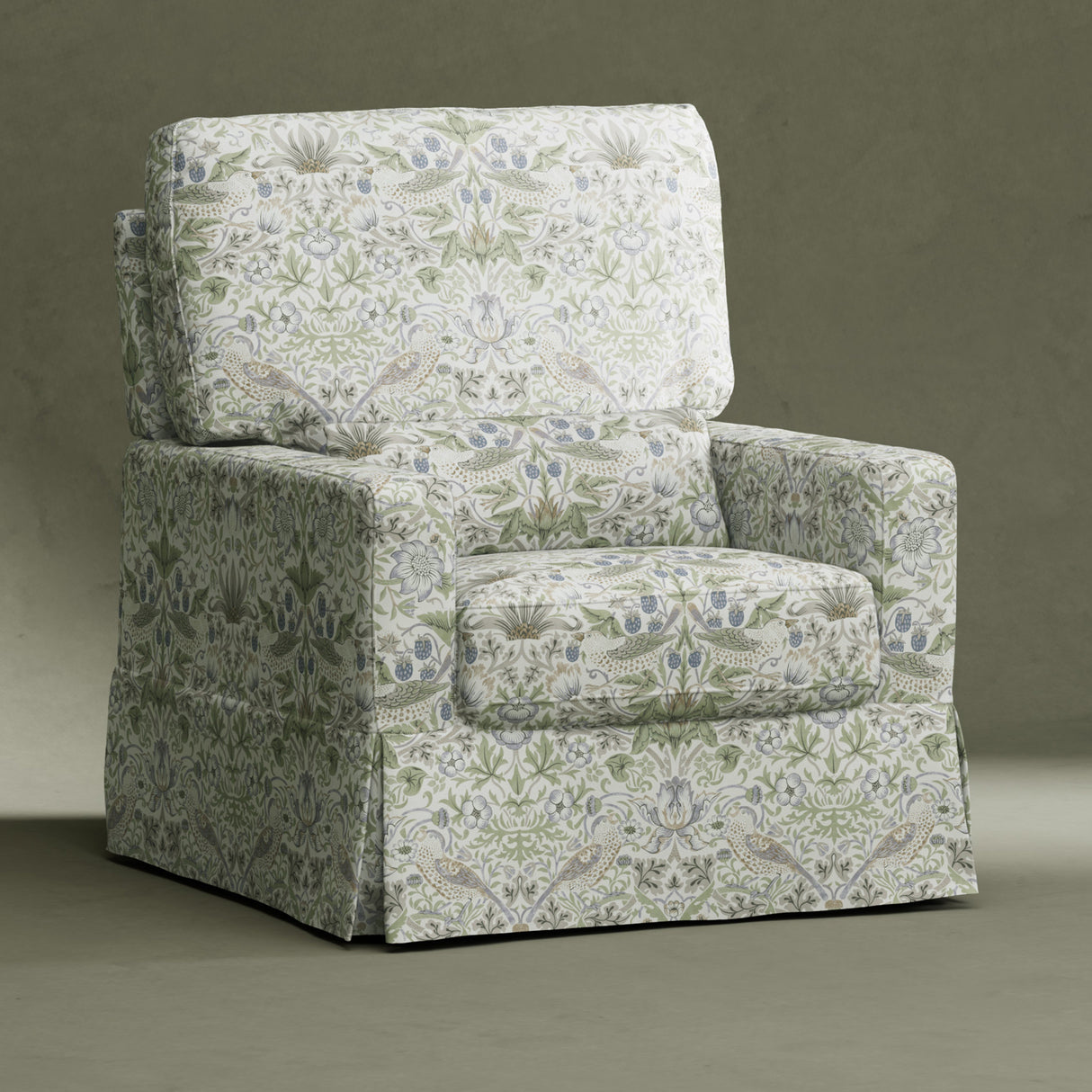 Morris & Co. x Namesake Crawford Pillowback Comfort Swivel Glider