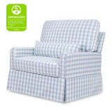 Namesake Crawford Pillowback Chair and a Half Comfort Swivel Glider