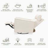 Namesake Willa Deluxe Power Recliner and Swivel Glider with Heat & Massage