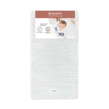 M5346C,Babyletto,Pure Core Non-Toxic Mini Crib Mattress with Hybrid Cover