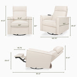 Namesake Willa Deluxe Power Recliner and Swivel Glider with Heat & Massage