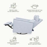 Namesake Willa Plus Power Glider Recliner + Power Headrest