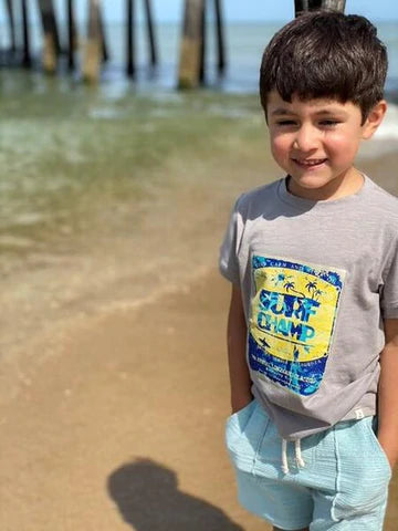 Me & Henry - Bluepeter Shorts - Sky Ribbed