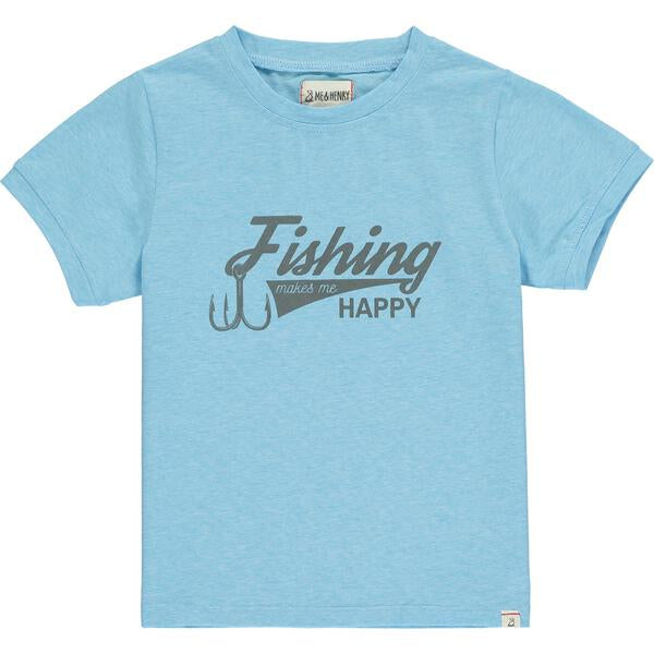 Fishing Makes Me Happy Tee by Me & Henry – Pi Baby Boutique