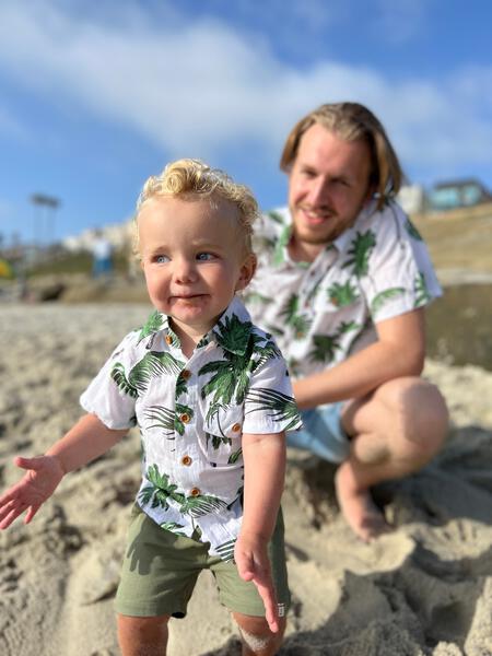 Khaki Twill Shorts by Me & Henry