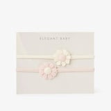 Elegant Baby - Pink/White Flower Headband Set