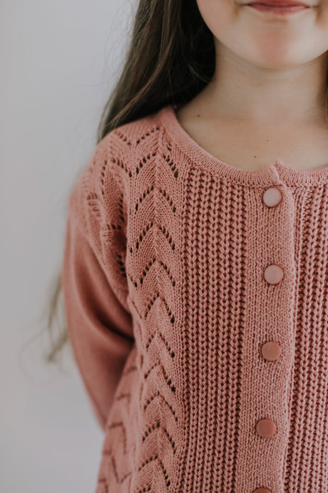 Ellery Cardigan in Rose by Jamie Kay
