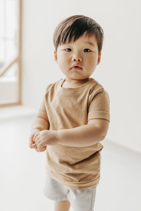 Organic Cotton Sam Tee in Desert by Jamie Kay